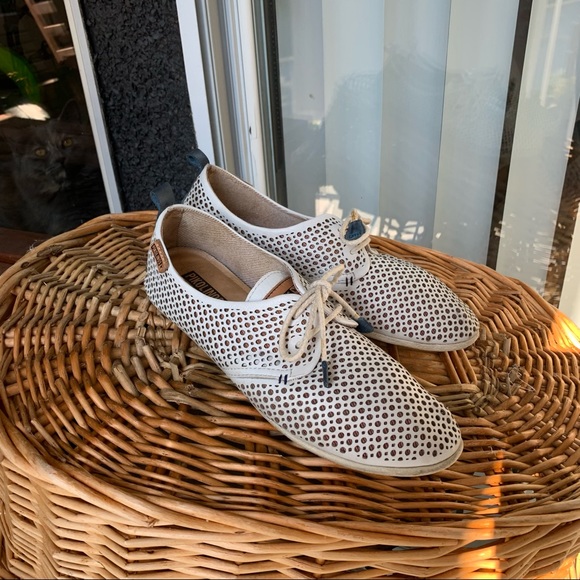 Pikolinos Womens Loafer’s Perforated Leather Comfort Shoes Size 38 - Picture 12 of 13